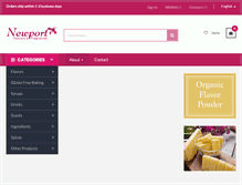 Tablet Screenshot of newportflavours.com